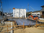 基礎配筋作業完了です