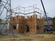 順調に建前作業が進んでいます