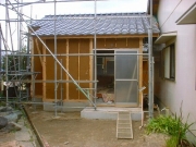 土葺き屋根が出来上がりました