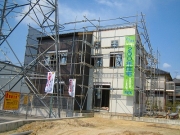 外壁の取付が進んでいます。