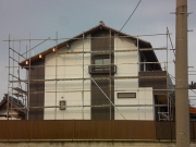 外壁が終わりました。