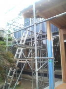玄関の庇屋根やっぱりステキですね
