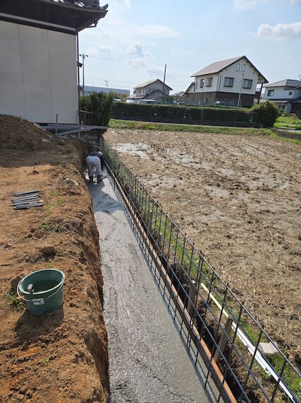 耐震等級３の家　土留め